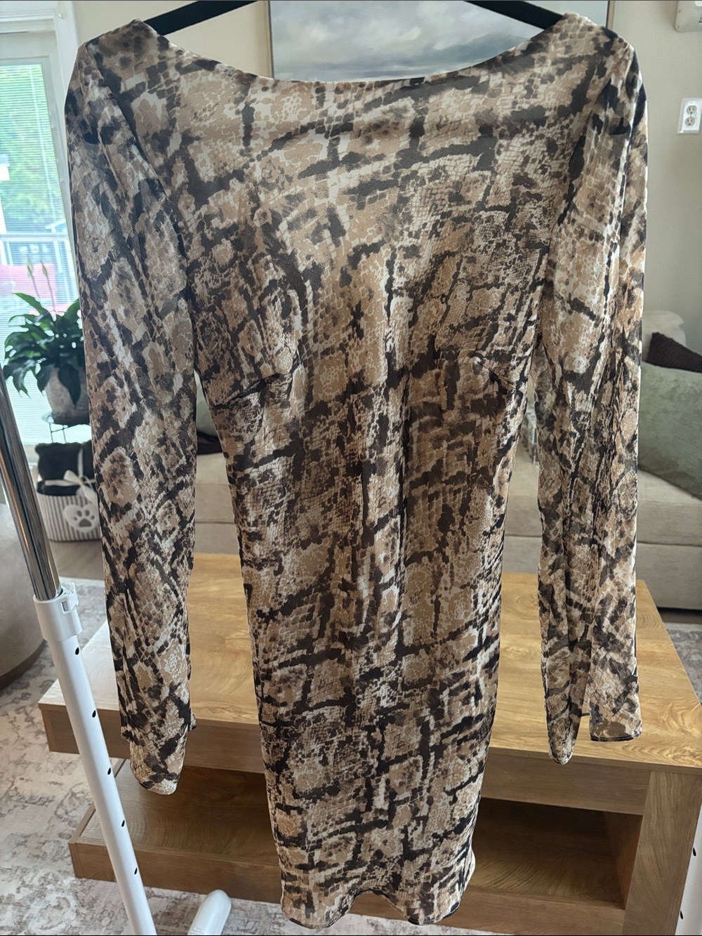 Brown Snake-Print Dress - Brand: B.Darlin